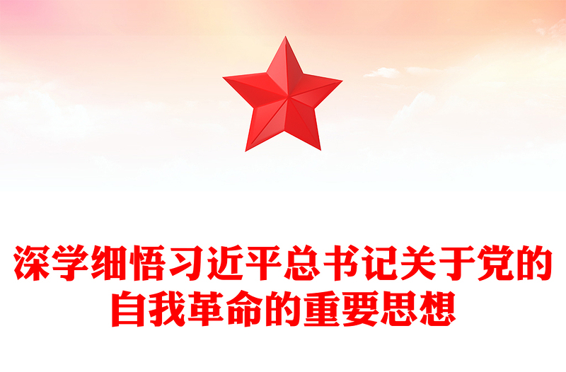 深学细悟习近平总书记关于党的自我革命的重要思想发言稿