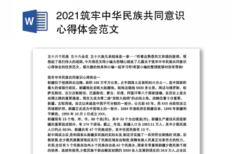 2024筑牢中华民族共同意识心得体会范本